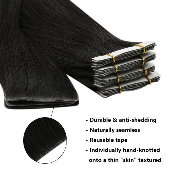 20 Invisible Tape Ins (Full Sets) - Premium Tape ins from Hairee - Just Rs.6100! Shop now at Hairee