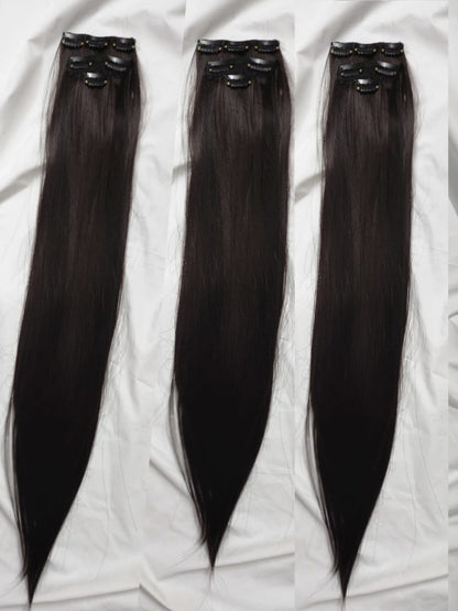 18 Weft Extention Clip ins Set - Premium  from Hairee - Just Rs.6600! Shop now at Hairee