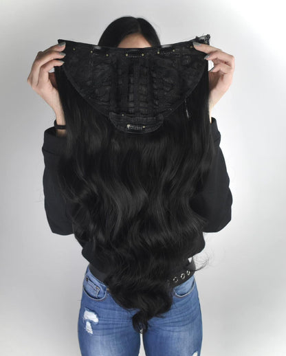 Half Head Wig / Jett Black. - Premium  from Hairee - Just Rs.5600! Shop now at Hairee