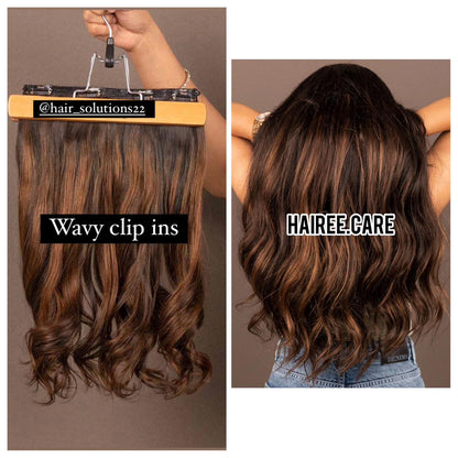16 Weft Extention Clip ins Set - Hairee
