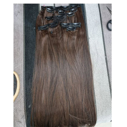 20 Weft Extention Clip ins Set - Premium Clip Ons from Hairee - Just Rs.7250! Shop now at Hairee