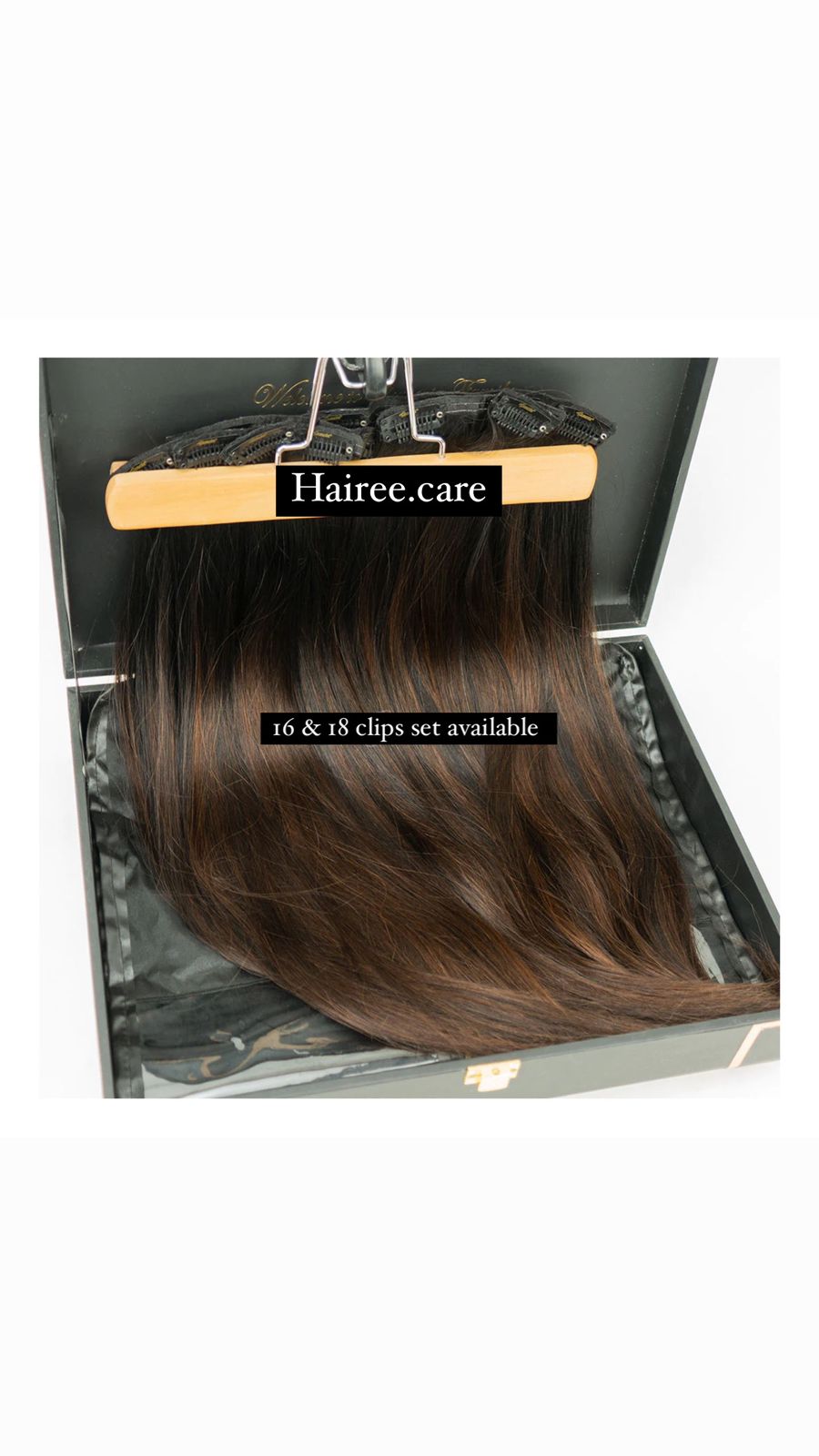 7 Patches of 16 Clip-Ins-Set - Premium Clip Ons from Hairee - Just Rs.5600! Shop now at Hairee